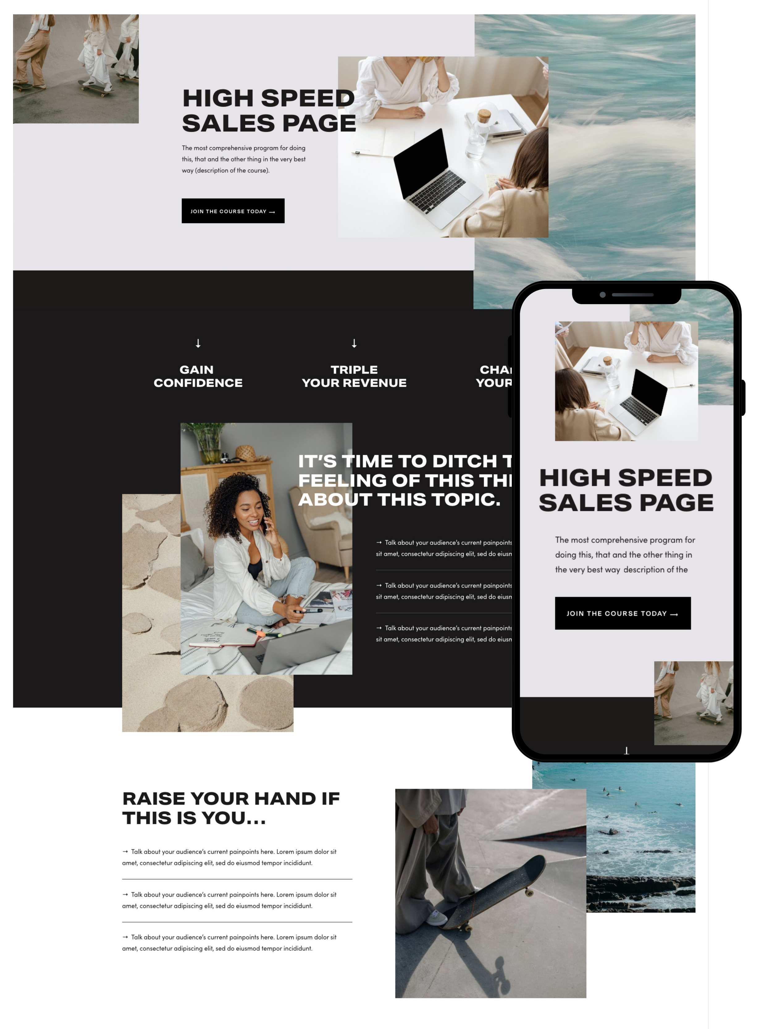 Sales Page Design | Elite Launch Design - Create in Kuala Lumpur for Higher Conversions